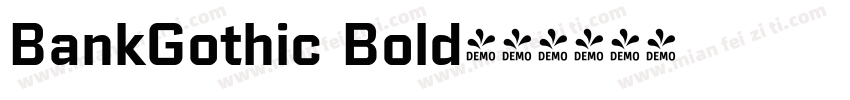 BankGothic Bold字体转换